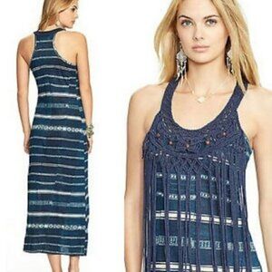Denim & Supply Ralph Lauren Womens Southwestern Boho Halter Maxi Dress X-Small